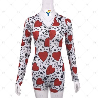 China Fengyi 2021 Sexy Jumpsuit Pajamas Onesie QUICK DRY Tops Wholesale Plus Size Adults Onesie Logo Bodysuit Romper Custom Made for sale