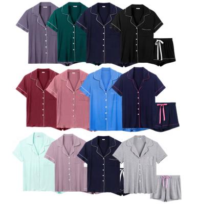 China QUICK DRY Custom Lady's Loungewear Sets QUICK DRY For Women Modal Women's Summer Pajama Sleepwear for sale