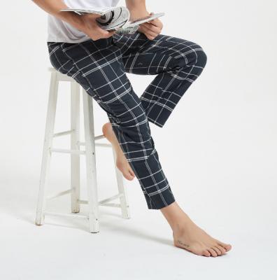 China QUICK DRY drop shipping Autumn Men's QUICK DRY Pajamas Wholesale Base Plaid Flannel Cotton Plus Size Male Pajama Pants for sale