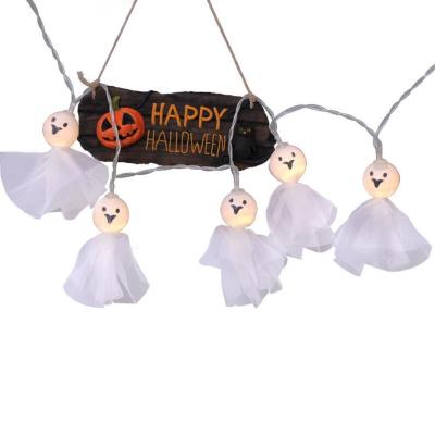 China 005 LED Hanging Halloween/Ghost Decor Pumpkins/Spider/Skull LED String Lights Lanterns Lamp For Decoration for sale