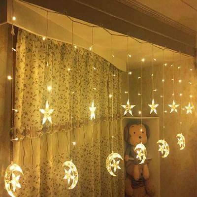 China PVC factory outlets moon and strong led star decoration light Ramadan wholesale for sale