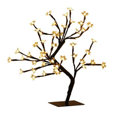 China Hot Selling PVC Holiday Lights Led Artificial Cherry Blossom Led Desk Lights USB Christmas Tree Light for sale