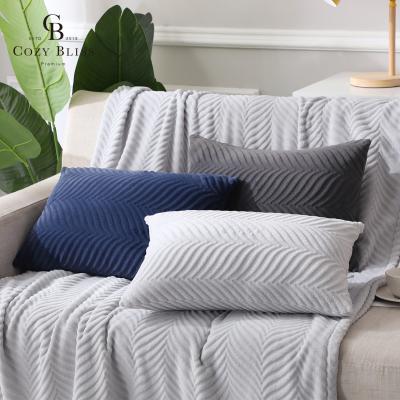 China Bliss Soft Plush Pillow Case Anti-static Comfortable Bedroom Sofa Decor Cushion Cover Home Living Room for sale