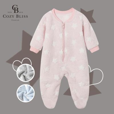 China Bliss Baby Rompers super soft comfortable footie baby pajamas knitted infant onesie baby sleep wear for sale