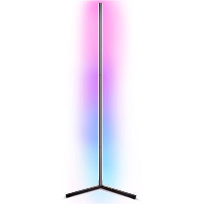 China Dropshipping Modern Bulk Nordic Shelf Standing Tripod Corner LED Contemporary Smart RGBW Modern Floor Lamp for sale