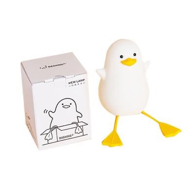 China Warm White Penguin Duck Night Light USB Table Lamp Kids Birthday Gift Bedside Home Decoration Children Christmas Sleep Gift Modern Toy for sale