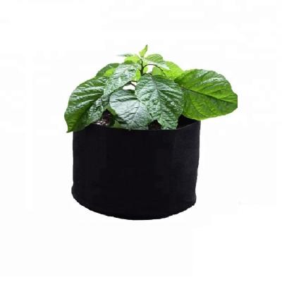 China Breathable Pot Garden Felt Growing Bags Smart Flower Hydroponic Cloth 1 2 3 5 7 Gallon Plant Fiber for sale