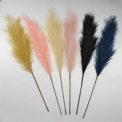 China Home.Restaurant.Bar.Hotel.Wedding E07518 Artificial Large Artificial Amazonian Large Fake Pampas Grass Decoration Artificial Pampas Grass For Home Wedding Decor for sale