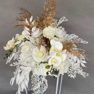 China Wedding Table Centerpiece S0001-1 Artificial Flower Ball Wedding Table Centerpieces Decor Backdrops Supplies For Wedding Table for sale