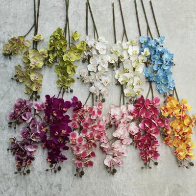 China Phalaenopsis 3D Orchids Touch M03110 Artificial Butterfly Orchids High Quality Natural Artificial Print Real Touch Flower For Decor for sale