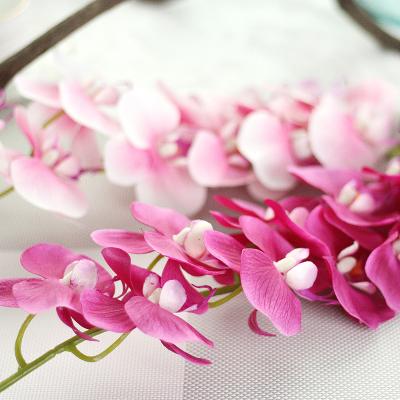 China decorative flowers & SZ0406 3D Print Real Touch Orchid Garlands SZ0406 3D Latex Orchid Orchid 11 Heads Faux Latex Flowers Artificial Orchids for sale