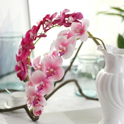 China decorative flowers & Braid Real Latex Orchids Flower SZ0405 Touch Artificial Orchid Flower High Quality Silk Flowers Orchids For Home Wedding Decoration for sale