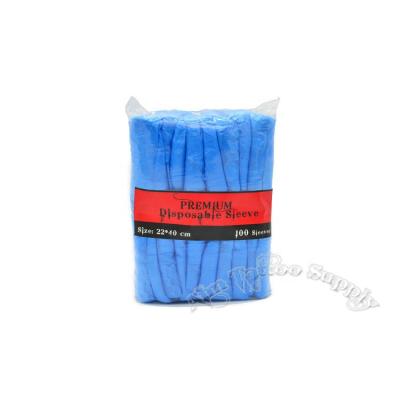 China Hot Sales Household Oversleeve Disposable Blue Waterproof Arm Sleevs Cover with Elastic End for Arm Protection, 100pcs/Bag for sale