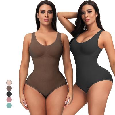 China Best Selling Solid Color Fashion Two Shapewear Antibacterial Shoulder Straps For Women Seamless Soft Comfortable Breathable Body Shaper for sale