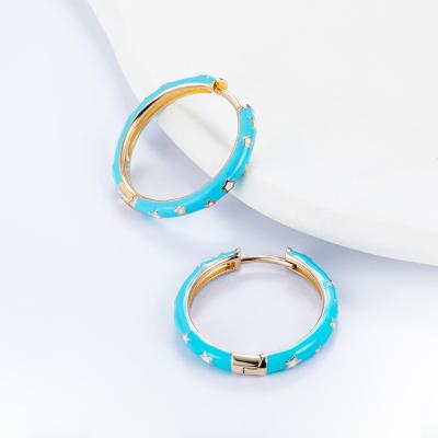 China FASHIONABLE fiesta d'aretes high quality gold plated sterling silver boho earrings brazilian jewelry supplies for sale