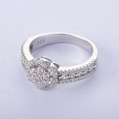 China 6925 Silver Silver TRENDY Ring Designer Jewelry Made Of Zirconia Engagement Ring Jewelry Engagement Ring Band 5A for sale