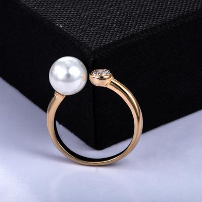 China Environmental Friendly Fine Anillos Ring Jewelry Setting Sterling Silver Pearl Ring With Pearl Top for sale