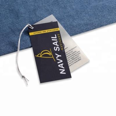 China DeepKing Viable Custom Label Hang Tag With UV Logo Printing Hang Tag With String Apparel Hang Tag for sale