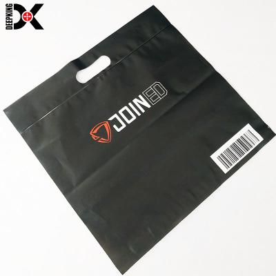 China Strong Adhesive Poly Hot Selling Mailing Plastic Mailing Bag For Garment Package Bags With Handle For Clothing Shoes for sale