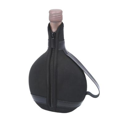 China Custom Insulated Neoprene Wine Bottle Holder Bag With Portable Handle Fits For MATEUS for sale