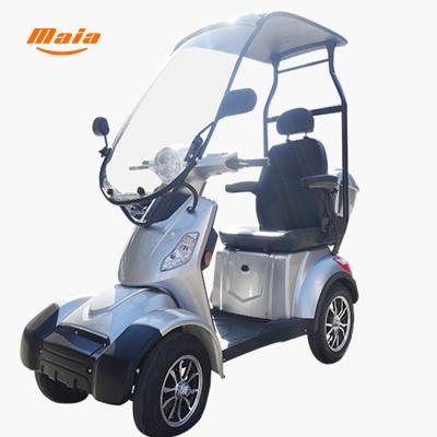 China Factory Hot Selling 650W Lithium Battery Stable Elder Unisex Scooters 4 Wheel Electric Mobility Scooter For Disabled With Ceiling for sale