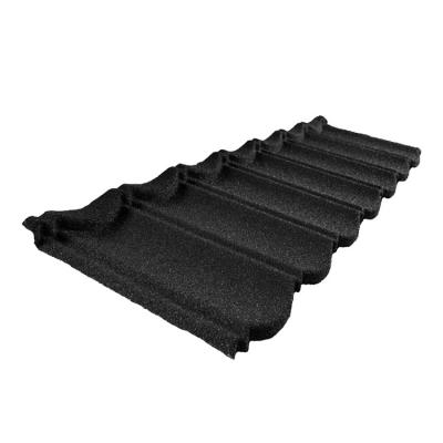 China Traditional Roof Tile Cuts Installations Cedar Ridge Cover Colored Stone Coated Metal Roof Tile Heating Price Products for sale