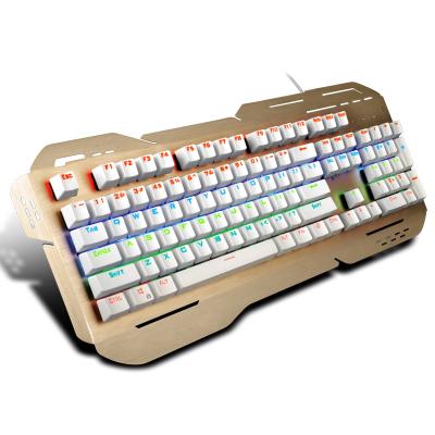 China Rainbow Light Up Ergonomic Gaming Keyboard With ABS Plastic Base for sale