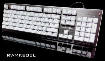 China Wasserdichte mechanische Tastatur RGB LED Metallmit ABS biegsamem Trägermaterial zu verkaufen