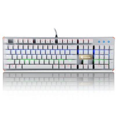 China 104 Keys PC Computer Illuminated Gaming Keyboard Blue Switch With LED Backlight for sale