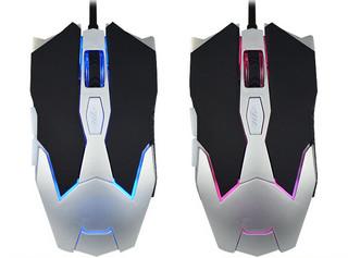 China Colorful LED Wired Gaming Mouse 6D Gaming Mouse 150 Cm Braided Cable for sale