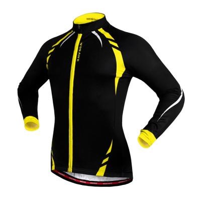 China Original Green Cycling Jersey Long Sleeve Antibacterial Custom Cycling Cycling Jacket With Fleece Lining for sale