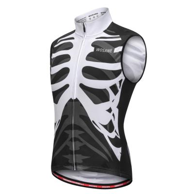 China WOSAWE Tank Top Skeleton Cycling Wear Antibacterial Sleeveless Cycling Tights Breathable Tights For Summer Riding for sale