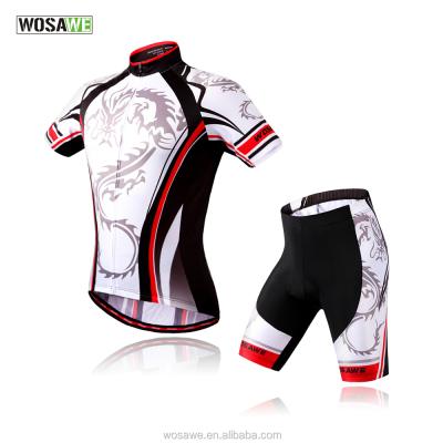 China Wosawe Dragon Cycling Jersey Set Wholesale Anti-UV Anti-UV Running Cycling Size S M L XL XXL for sale