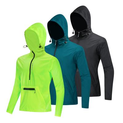 China WOSAWE Tank Top Packable Pullover Anti-UV Cycling Hooded Lightweight Windproof Outdoor Anorak for sale