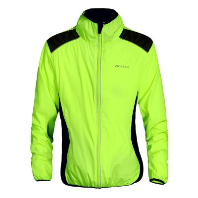 China Breathable Breathable Anorak Waterproof Fluorescent Cycling Windproof Jacket for sale