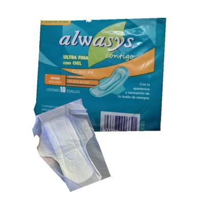 China OEM Sanitary Pad Super Absorbency Breathable Nonwoven Breathable Sanitary Napkin Customized Style Wooden Chip Time Surface Lady Paper Diaper for sale