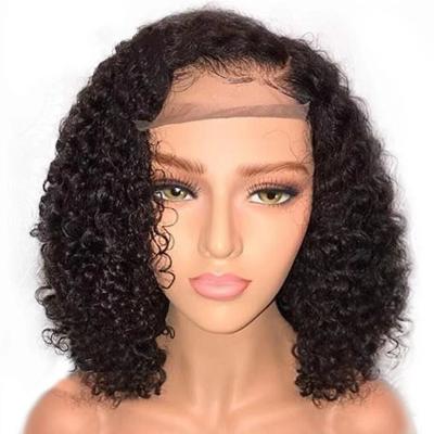 China Body Wave Midpoint Dyed Long Curly Hair Wig Brown Gradient Artificial Hair Big Wave Black Synthetic Wig for sale