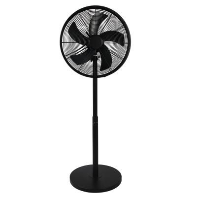 China High Wind New Arrival Antique 16 Inch Stand Fan Metal Fan 5 Blades With Flat Base Low Noise High Quality For Home for sale