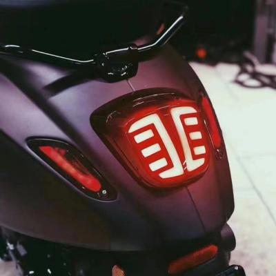 China Motorcycle Lights Plastic Brake Lights Modified Totem Tail Light Vespa Spring Sprint 150 New for sale