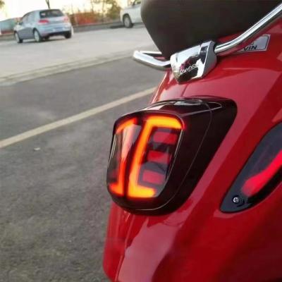 China Plastic Motorcycle Retrofit Totem LED Smoked Black Rear Tail Light Vespa Spring Sprint 150 for sale