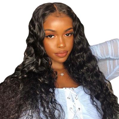 China Loose Deep Wave Wigs Virgin Hair Raw Cambodian Curly T-Part Wigs For Black Women Loose Preplucked Deep Wave Wigs With Baby Hair RUBE Hair for sale