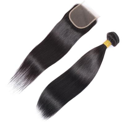 China Straight Bundles With Closure Indian Hair Straight Hair Bundles Hair 100 No Shedding RUBE for sale