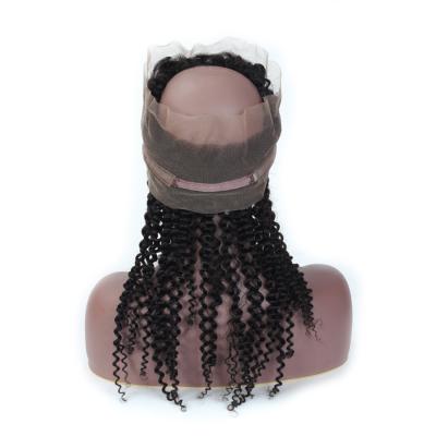 China Deep Wave Raw Hair 360 Lace Frontal 100% Mink Malaysian Virgin Hair Deep Wave Hair Closure RUBE for sale