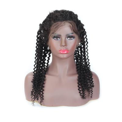 China Lace 360 ​​Front Closure Natural Hairline Preplucked Curly Curly Virgin Hair Brazilian Raw Cuticle Curly With Baby Hair RUBE for sale