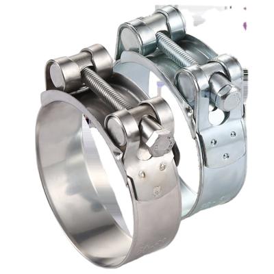 China Heavy Duty Single Bolt Pipe Clamps Delight Safety Stainless Steel Heavy Duty T-bolt Hydraulic Pipe Clamps for sale