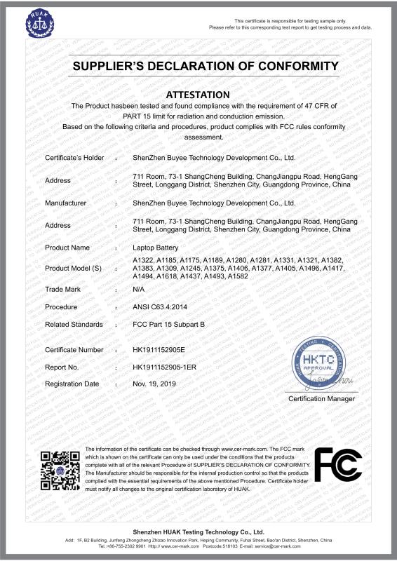 FCC - Shenzhen Buyee Technology Development Co., Ltd.