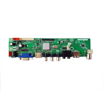 China Digital TV DTV3663 TNT DVB-C DVB-T DVB-T2 Universal Jumper TV Spare Part Motherboard Digital Board Panel for sale