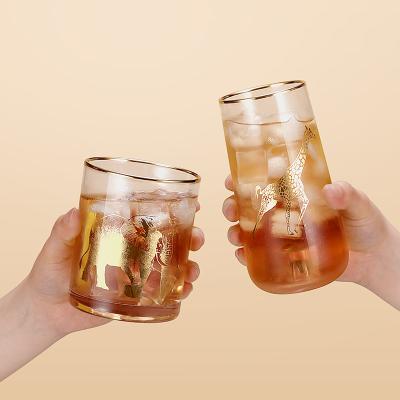 China Handmade Transparent Glass Cup Flat Bottom Beer Glass Mug for sale