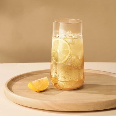 China Unbreakable Star Cup Gold Water Cup Beverage Milk Tea European Glass Gradient Set Whiskey Wine Glasses for sale