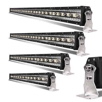 China Hot Selling 32 Inch Aluminum Alloy Super Bright Double Color Car LED Offroad Diecast Light Bar For Truck for sale